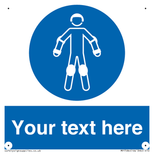 Custom protective roller sport equipment must be worn